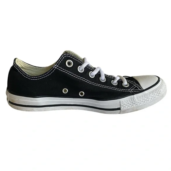 Converse Sneakers Women’s 9 Men’s 7 Black Custom French Bulldog Embroidery - Picture 8 of 14